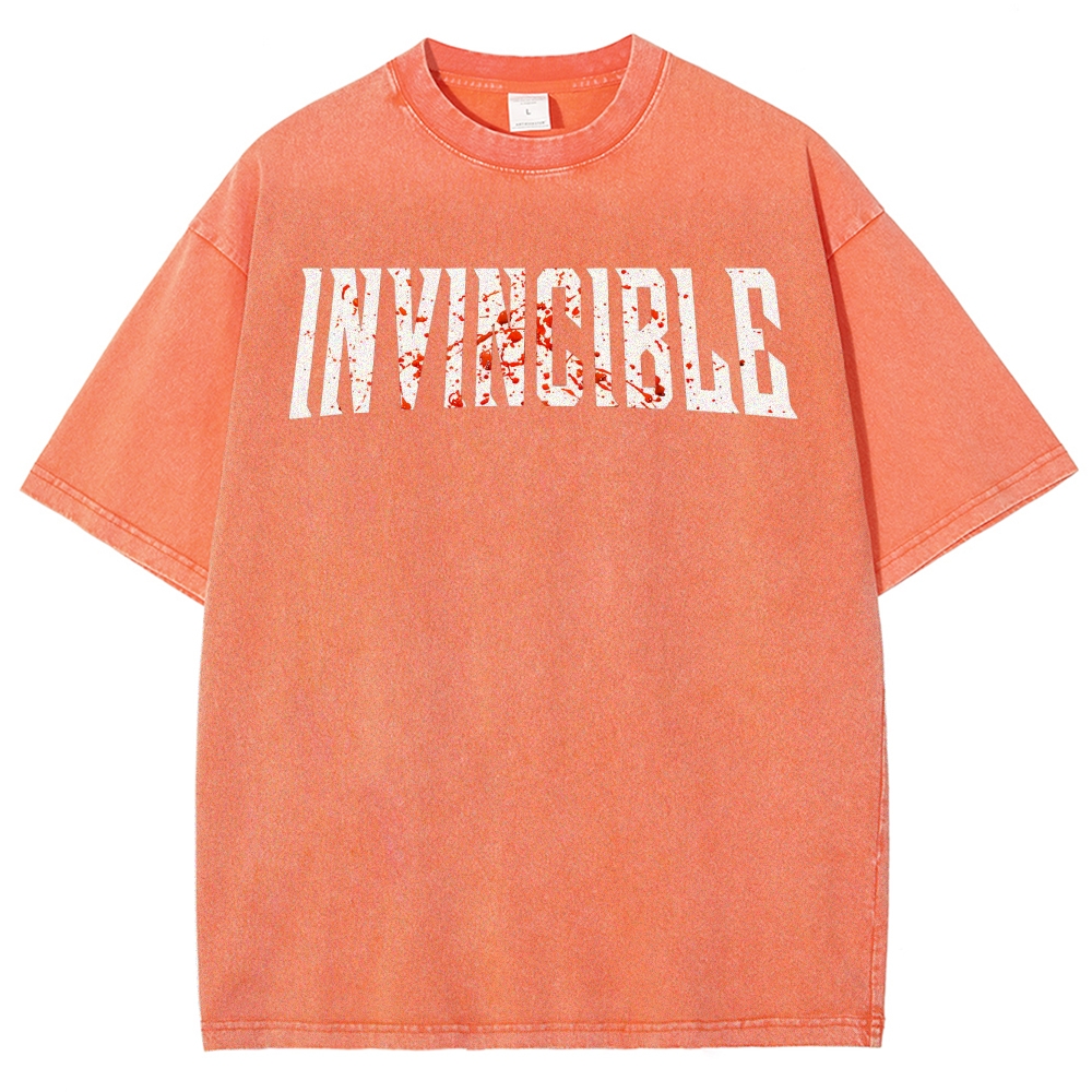 Invincible Unisex Fit Washed T-Shirt 2503012001