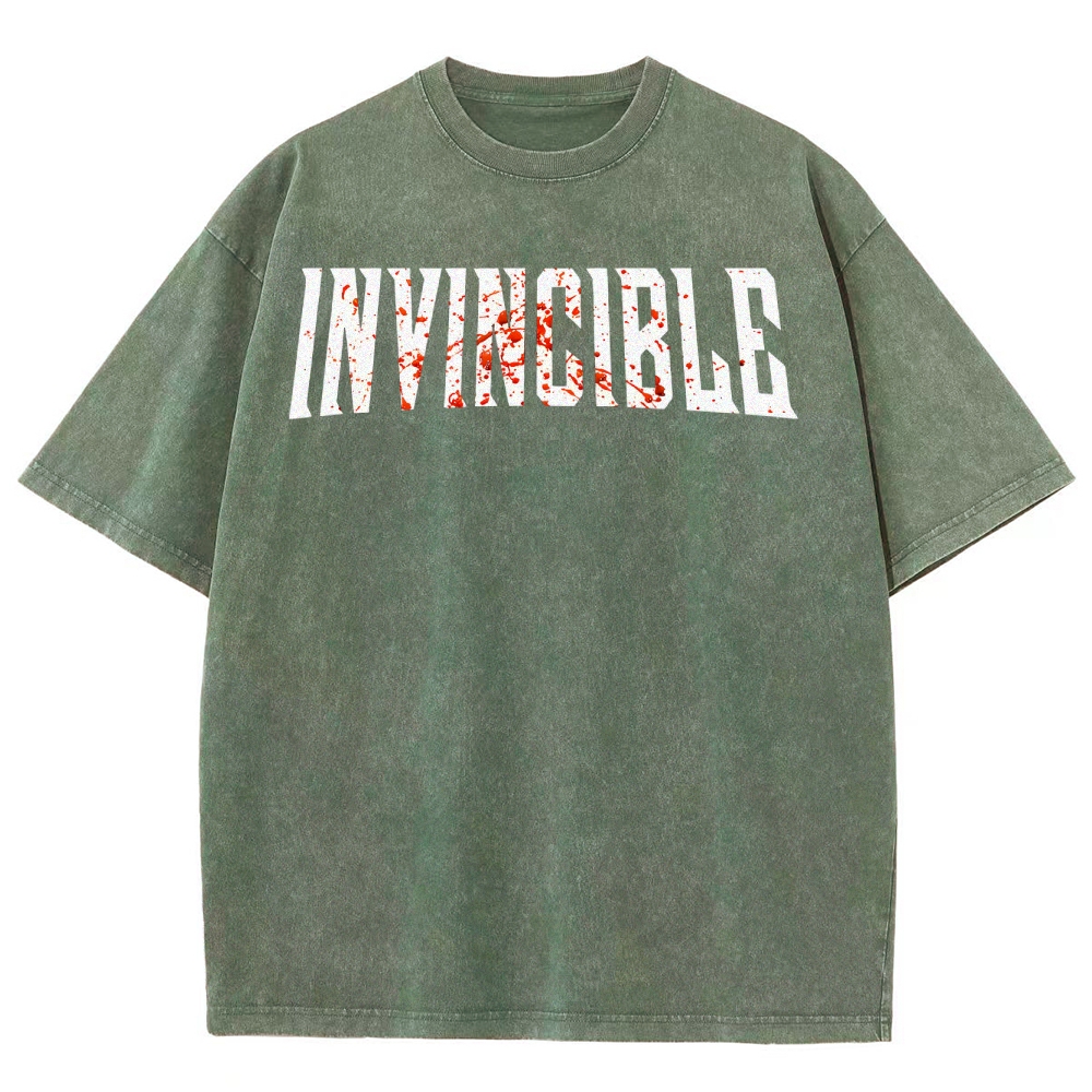 Invincible Unisex Fit Washed T-Shirt 2503012001