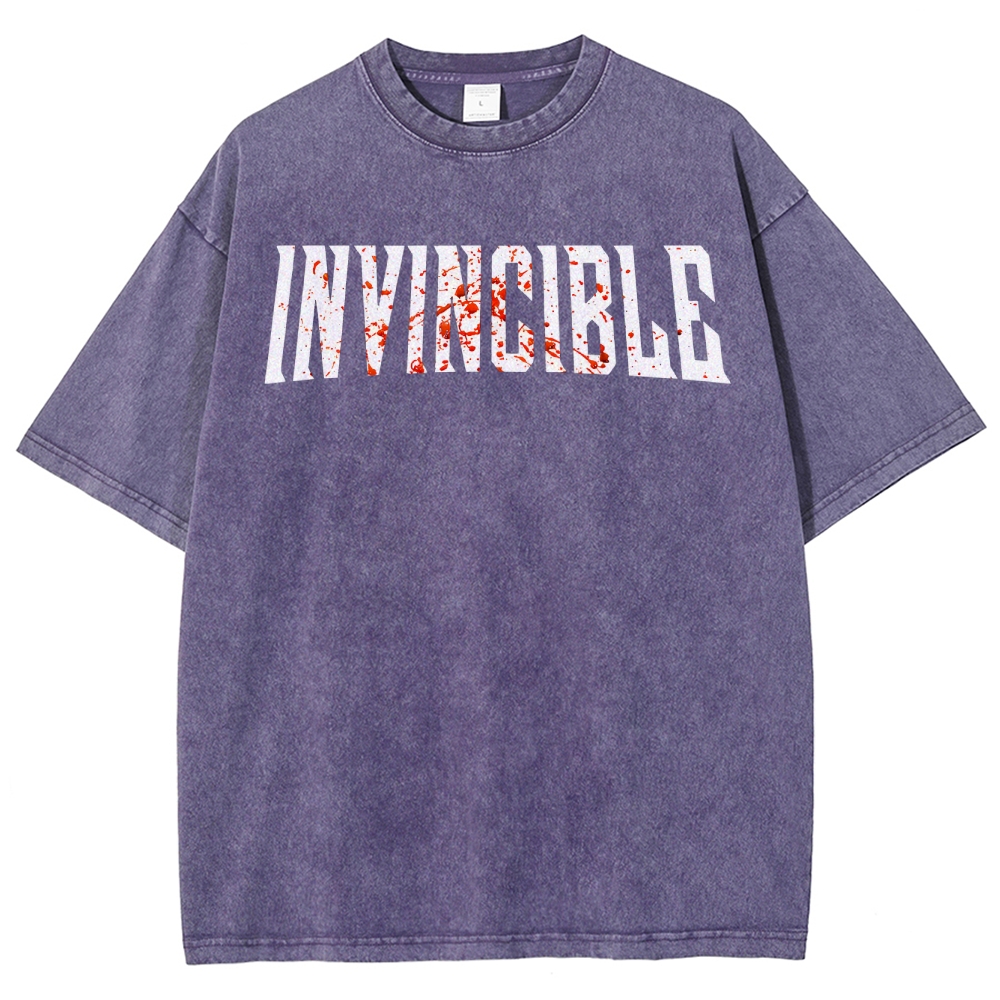 Invincible Unisex Fit Washed T-Shirt 2503012001