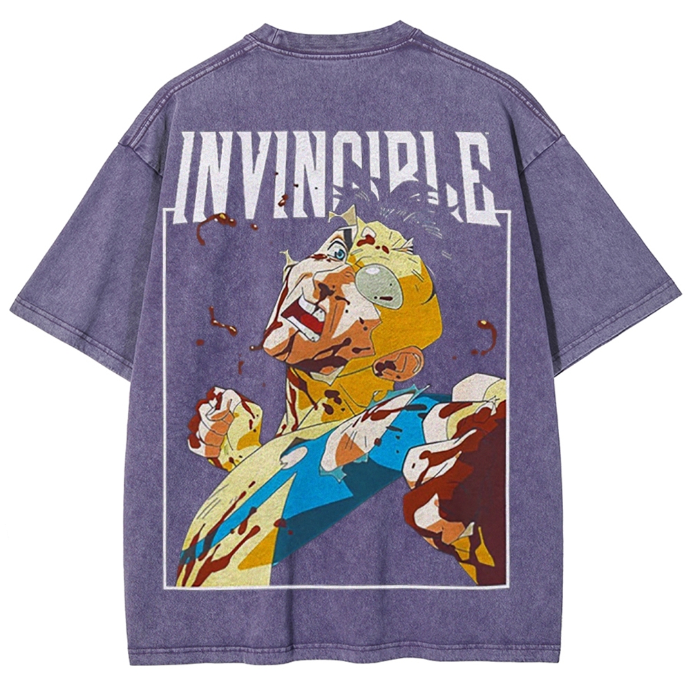 Invincible Unisex Fit Washed T-Shirt 2503012001