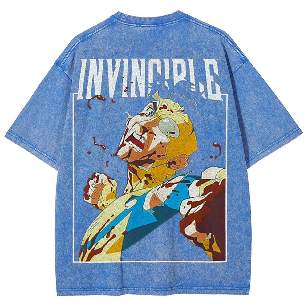 Invincible Unisex Fit Washed T-Shirt 2503012001
