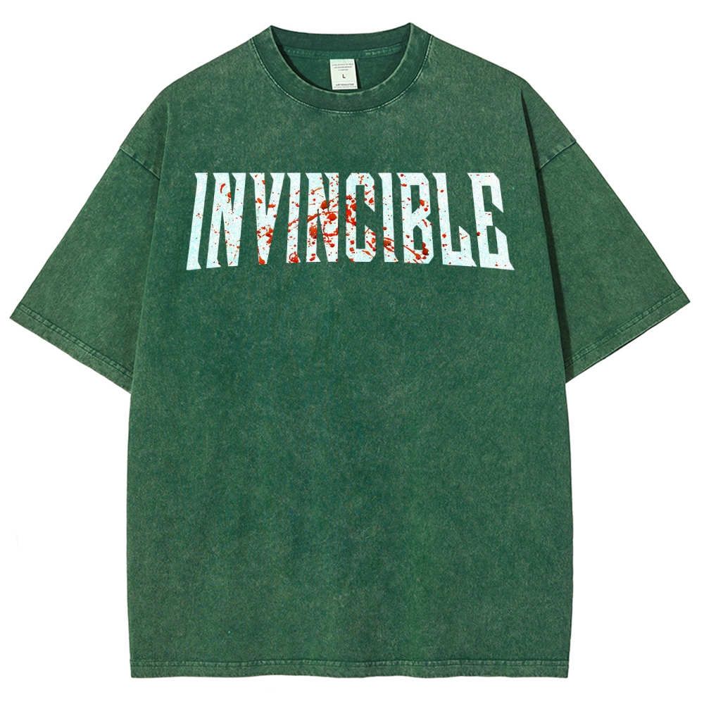 Invincible Unisex Fit Washed T-Shirt 2503012001
