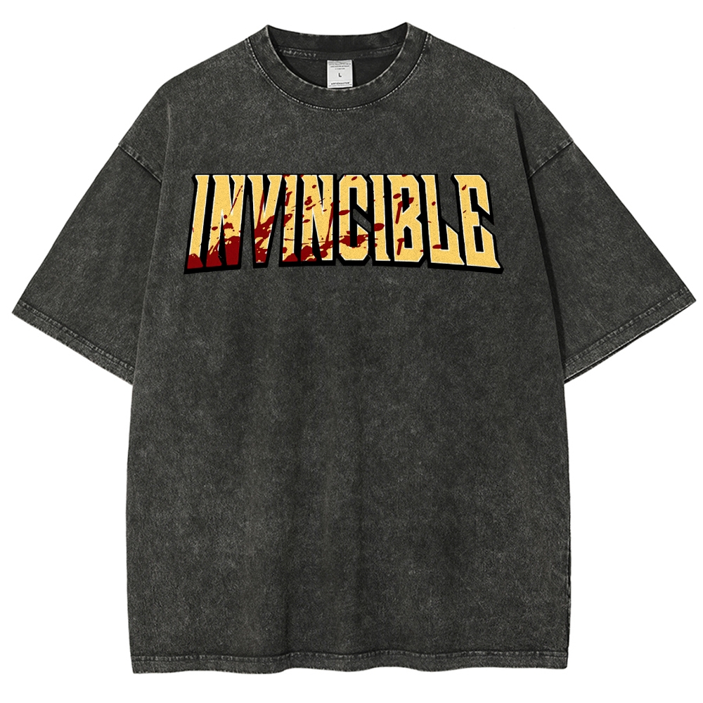 Invincible Unisex Fit Washed T-Shirt 2503012018