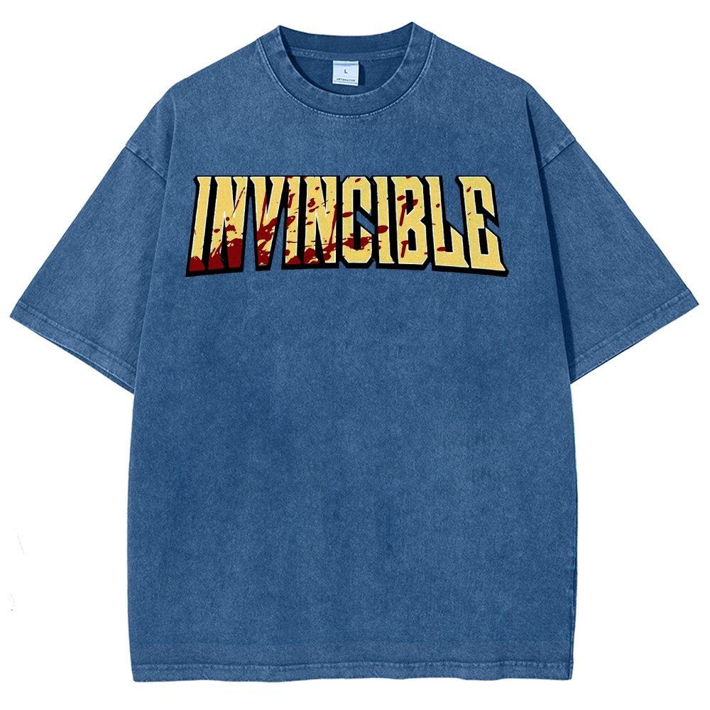 Invincible Unisex Fit Washed T-Shirt 2503012018