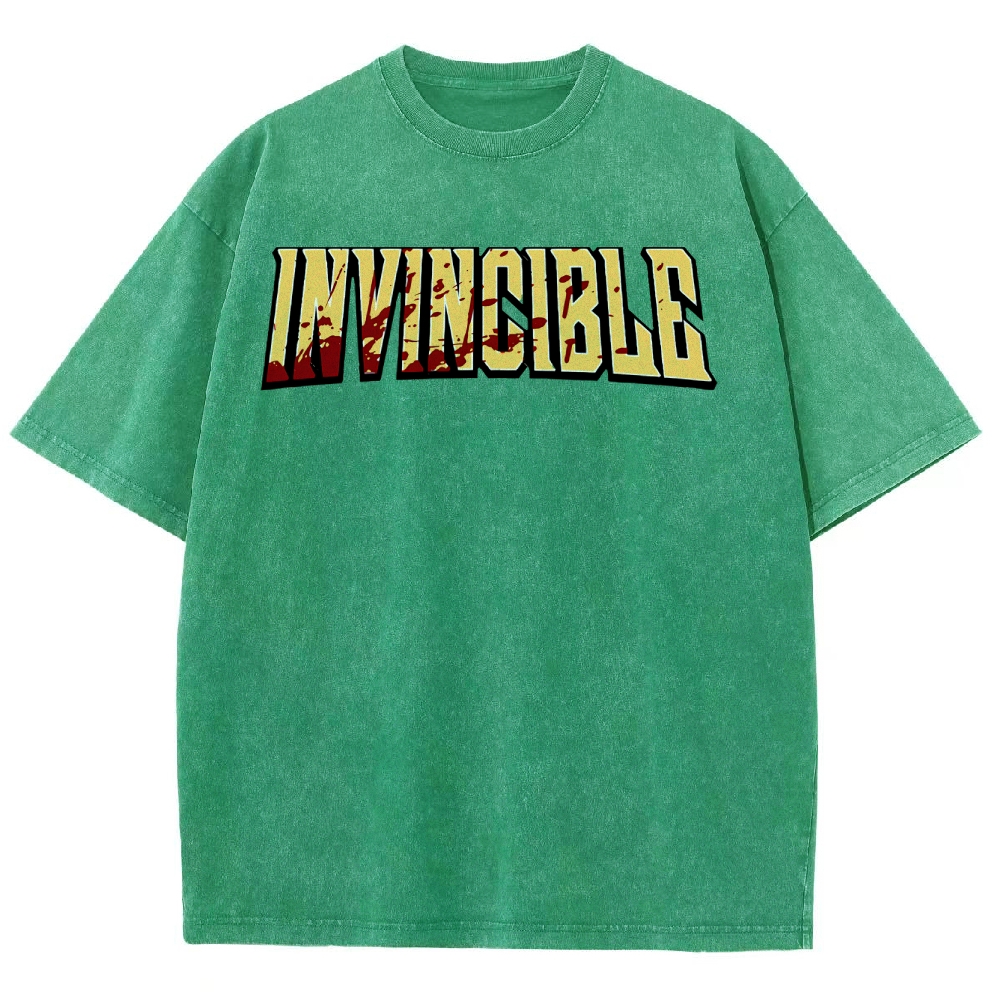 Invincible Unisex Fit Washed T-Shirt 2503012018