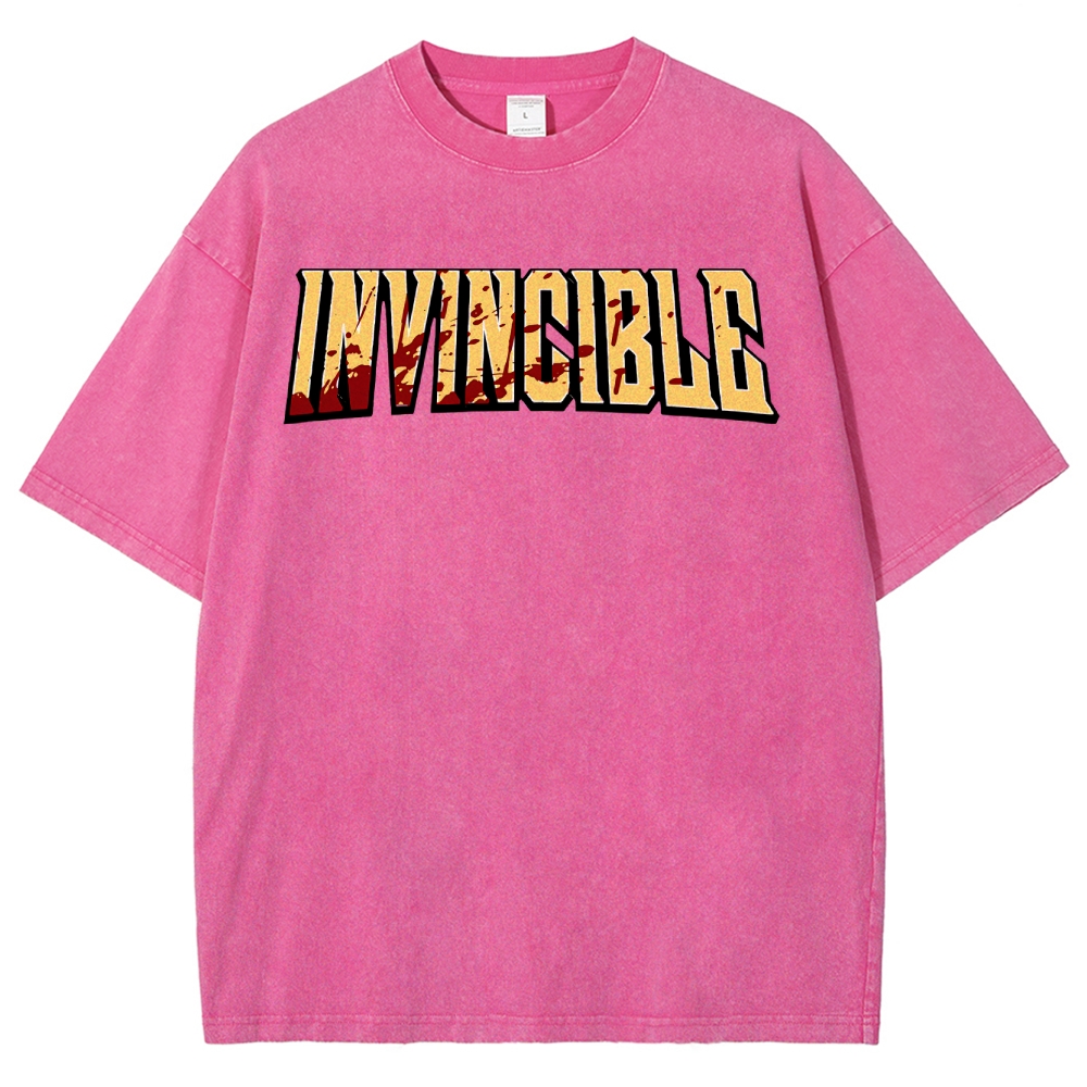 Invincible Unisex Fit Washed T-Shirt 2503012018