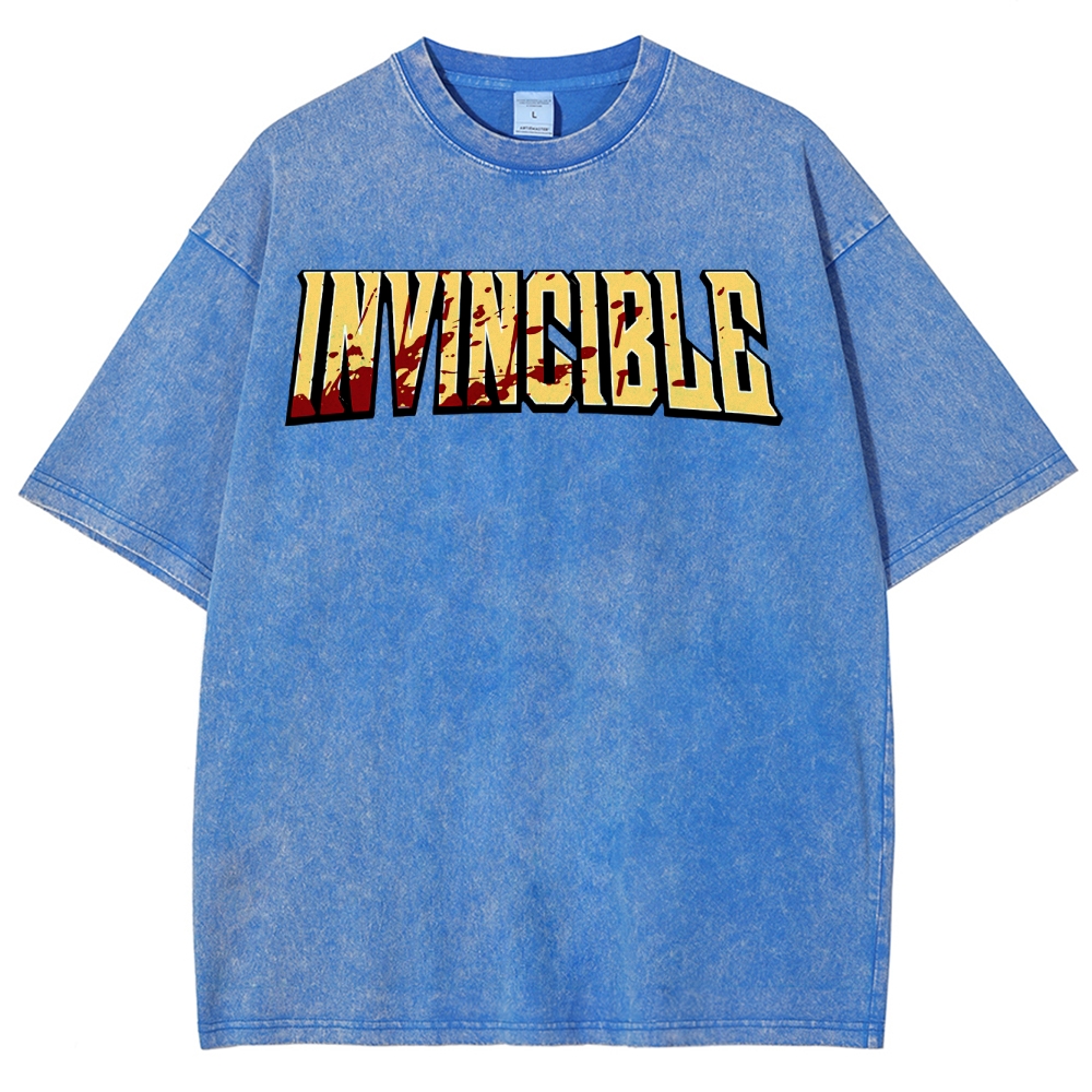 Invincible Unisex Fit Washed T-Shirt 2503012018