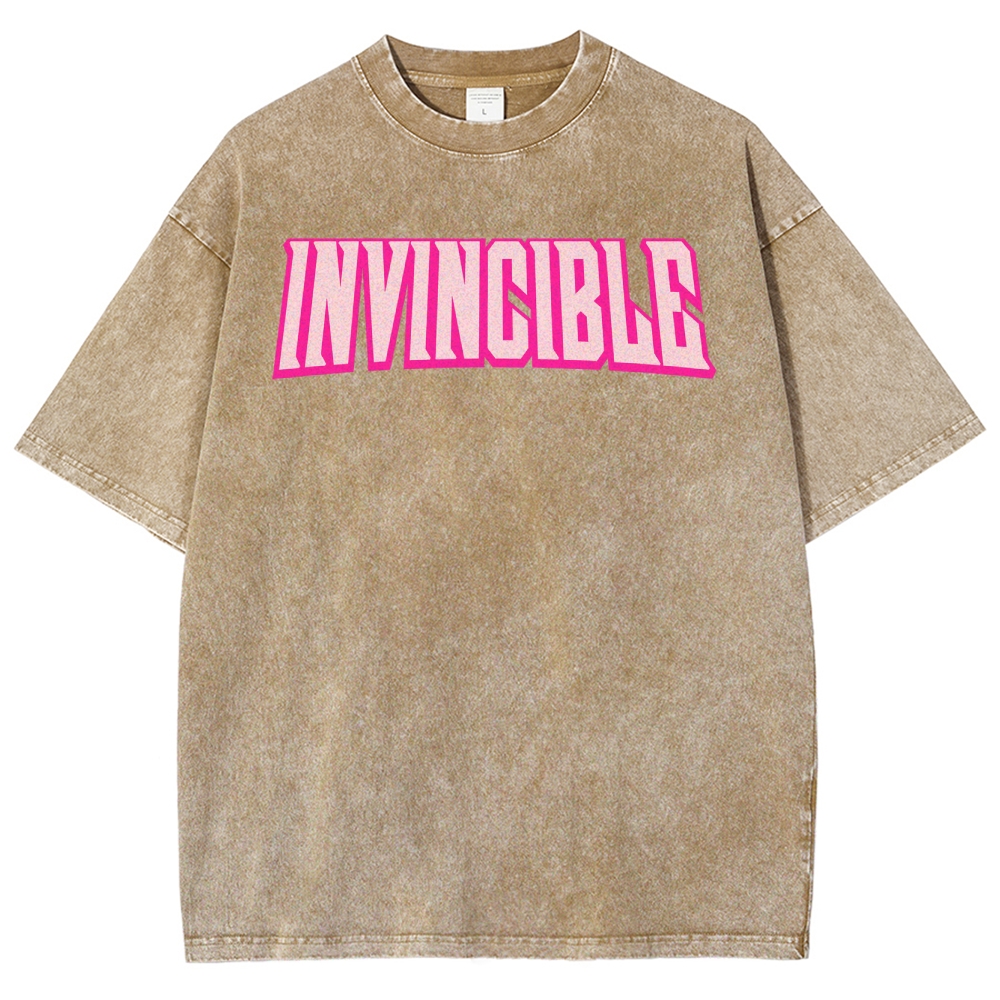 Invincible Unisex Fit Washed T-Shirt 2503012028