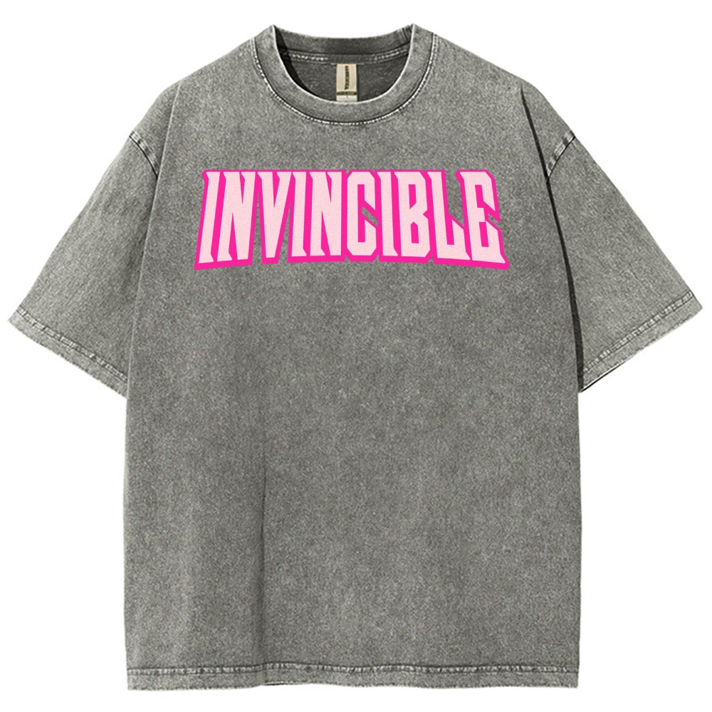 Invincible Unisex Fit Washed T-Shirt 2503012028