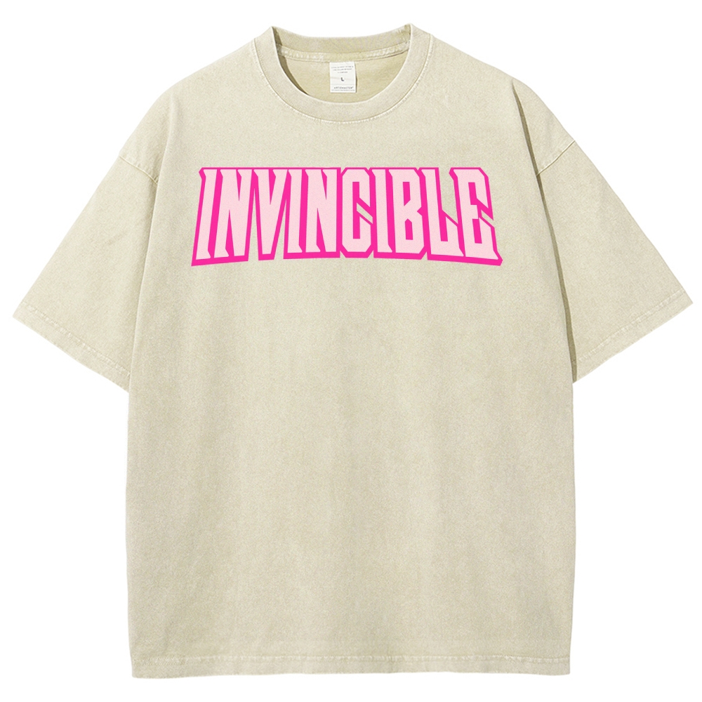 Invincible Unisex Fit Washed T-Shirt 2503012028