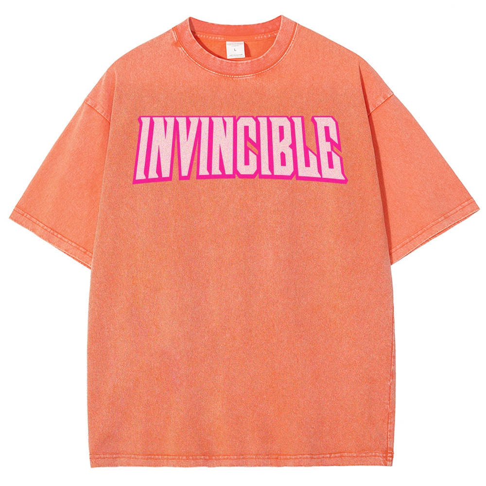 Invincible Unisex Fit Washed T-Shirt 2503012028