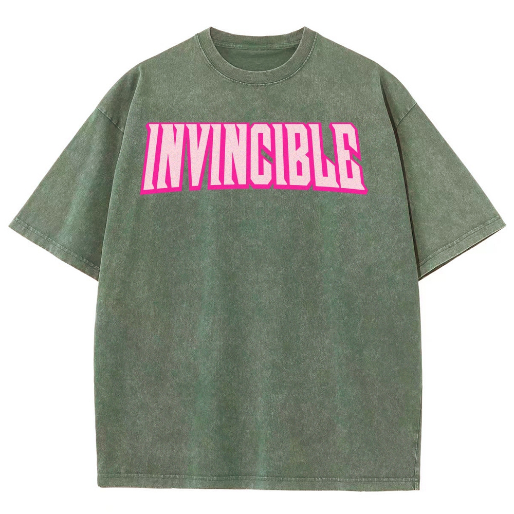 Invincible Unisex Fit Washed T-Shirt 2503012028
