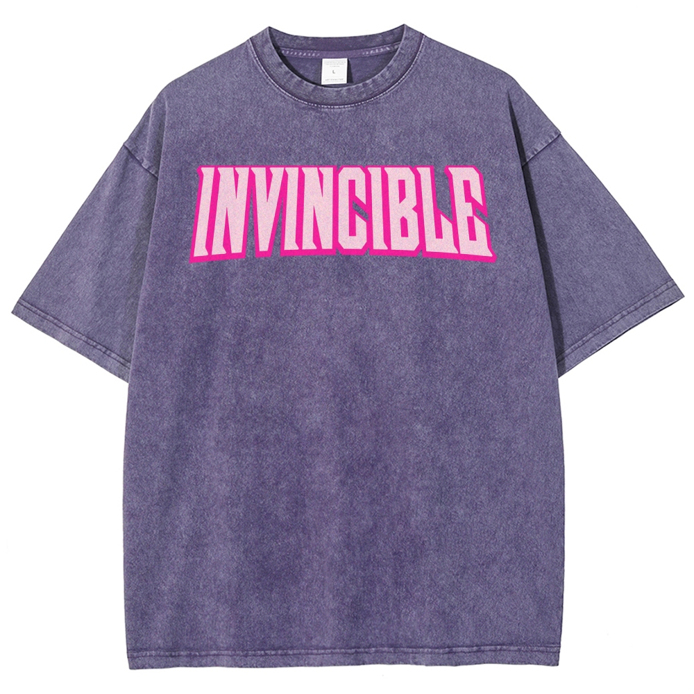 Invincible Unisex Fit Washed T-Shirt 2503012028