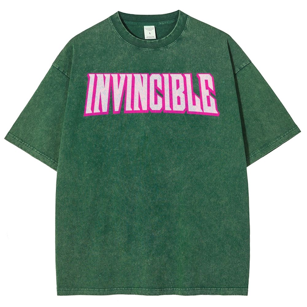 Invincible Unisex Fit Washed T-Shirt 2503012028