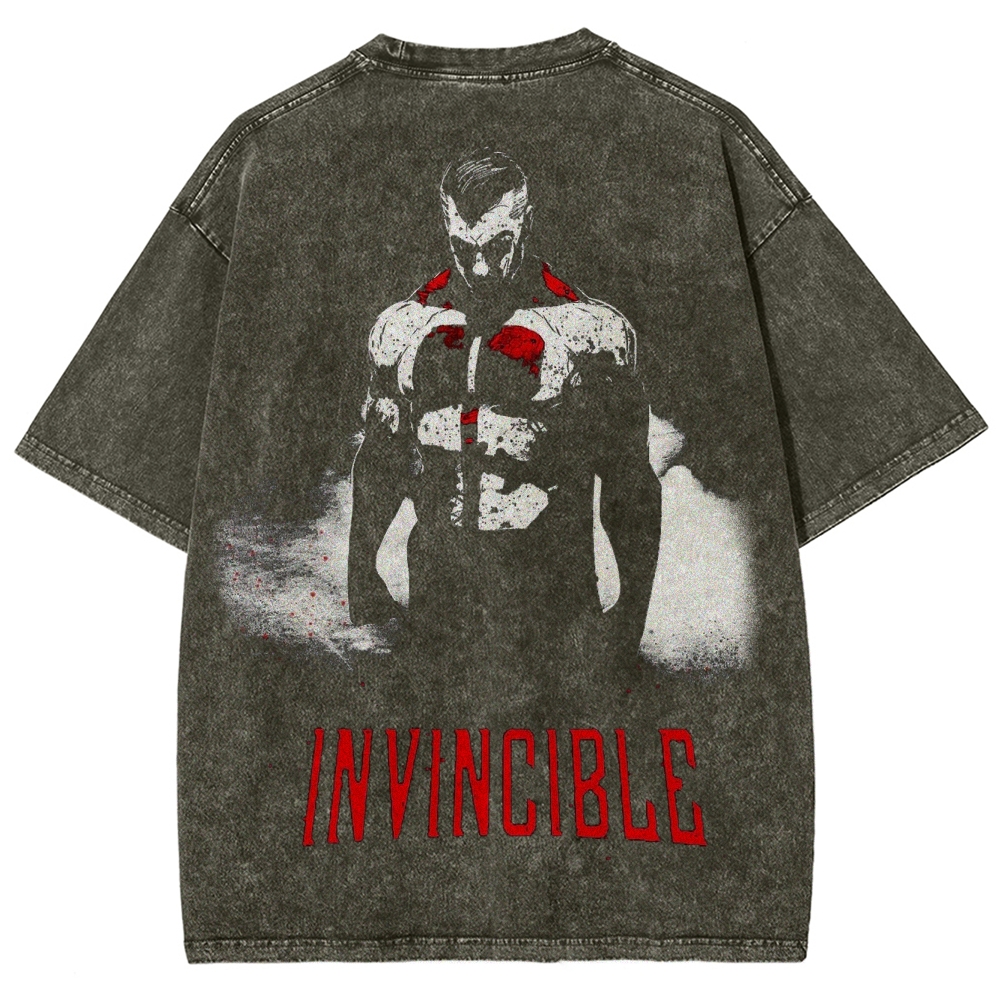 Invincible Unisex Fit Washed T-Shirt 2503012044