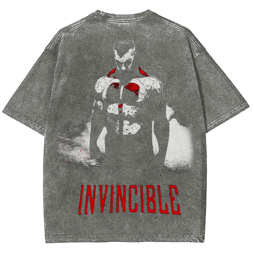 Invincible Unisex Fit Washed T-Shirt 2503012044