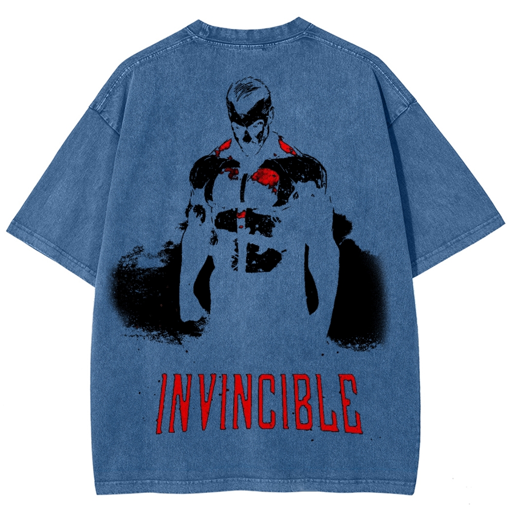 Invincible Unisex Fit Washed T-Shirt 2503012044