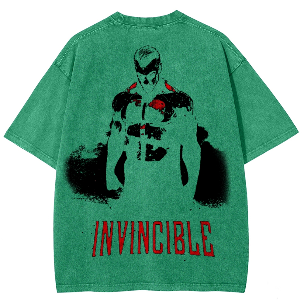 Invincible Unisex Fit Washed T-Shirt 2503012044