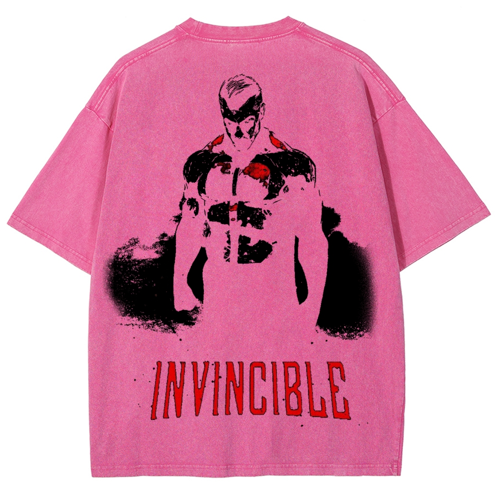 Invincible Unisex Fit Washed T-Shirt 2503012044