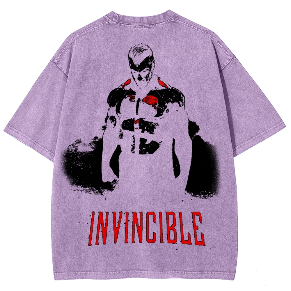 Invincible Unisex Fit Washed T-Shirt 2503012044