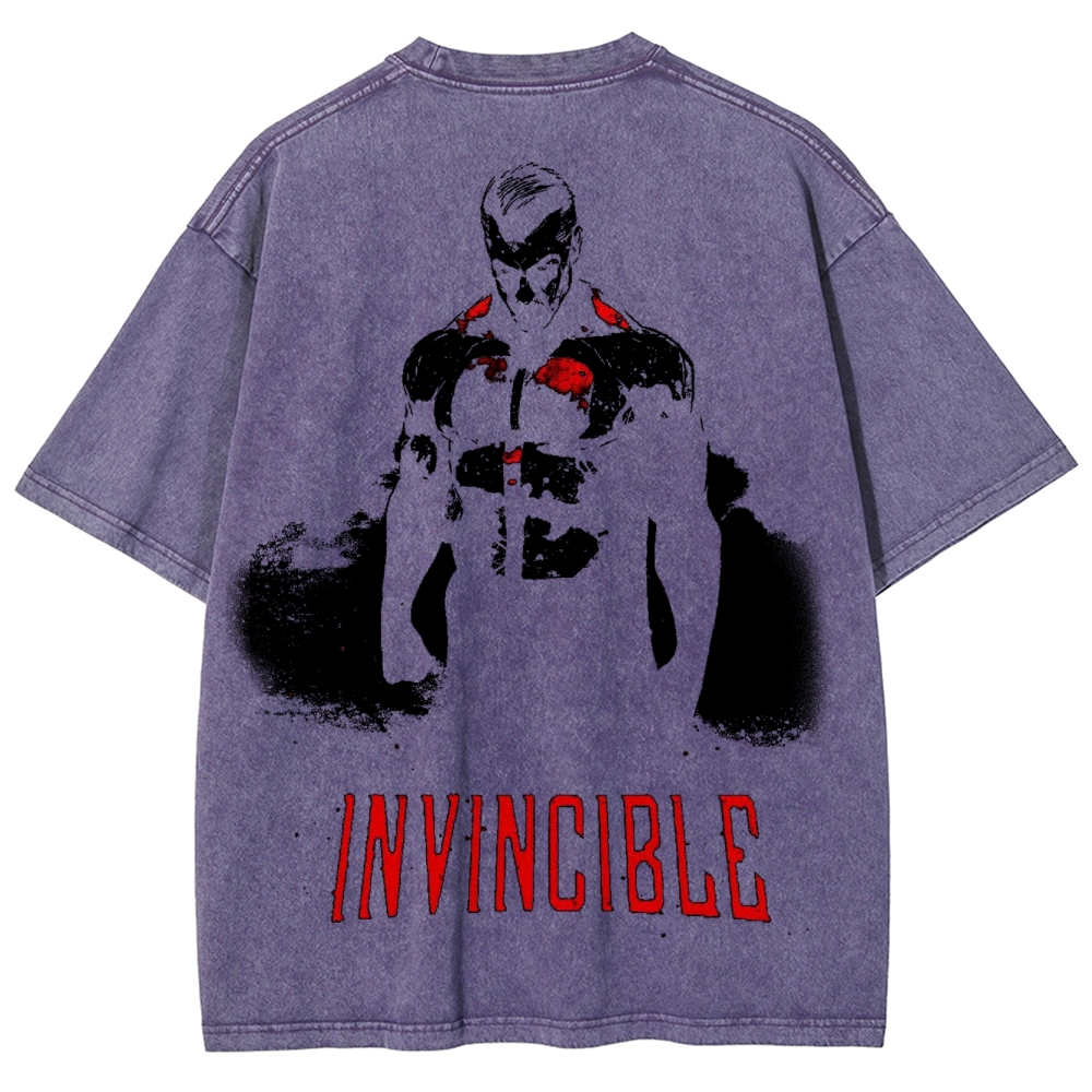 Invincible Unisex Fit Washed T-Shirt 2503012044