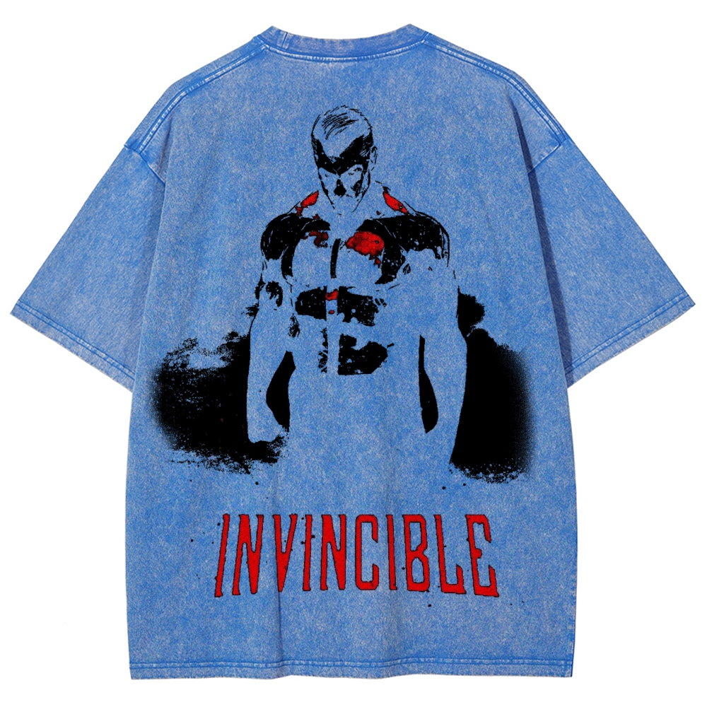 Invincible Unisex Fit Washed T-Shirt 2503012044