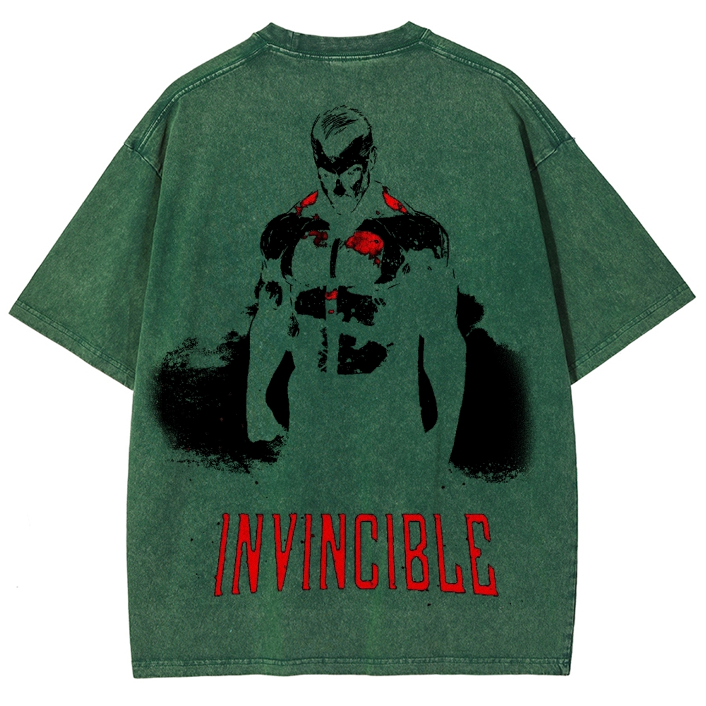 Invincible Unisex Fit Washed T-Shirt 2503012044