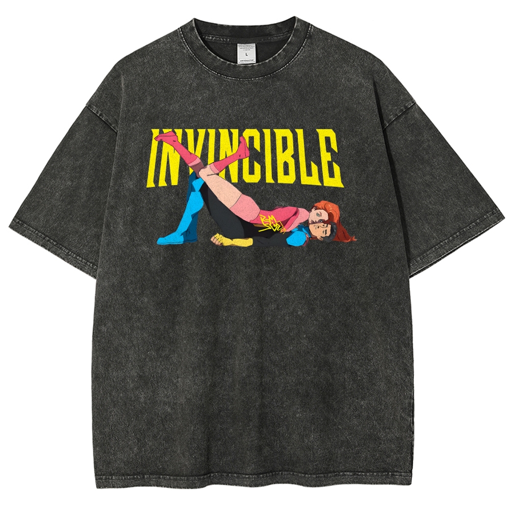 Invincible Unisex Fit Washed T-Shirt 2503012049