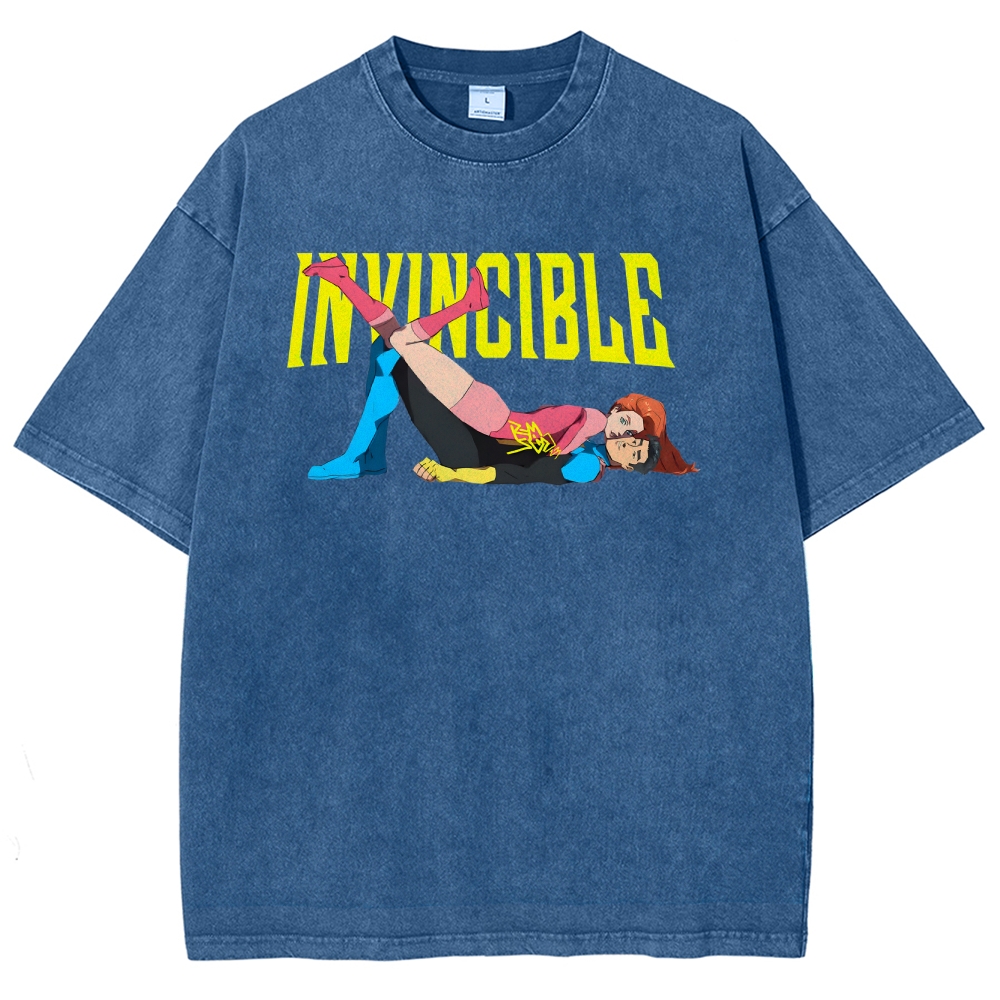 Invincible Unisex Fit Washed T-Shirt 2503012049