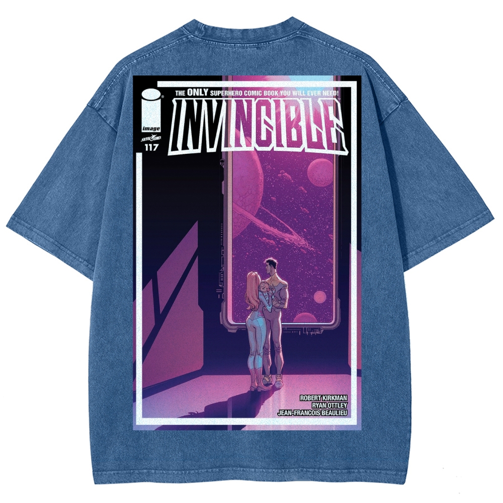 Invincible Unisex Fit Washed T-Shirt 2503012049