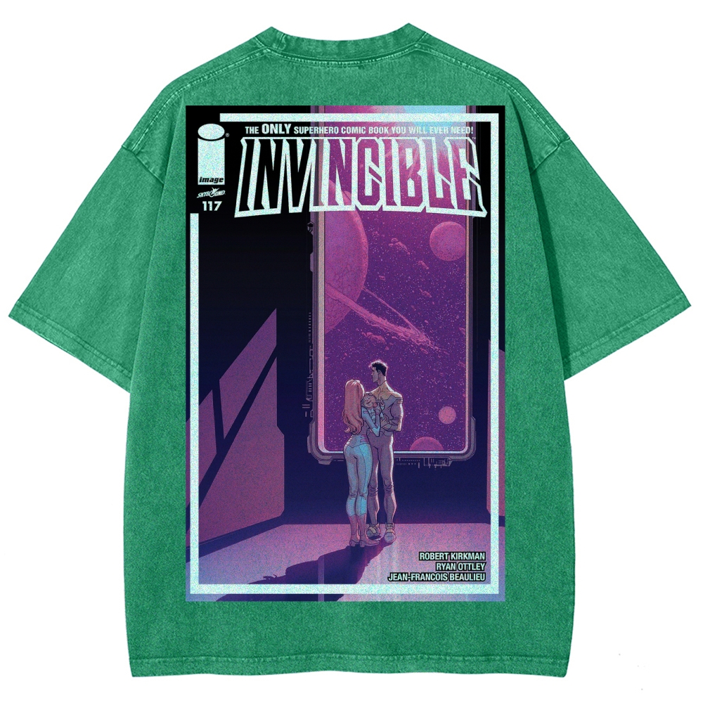 Invincible Unisex Fit Washed T-Shirt 2503012049