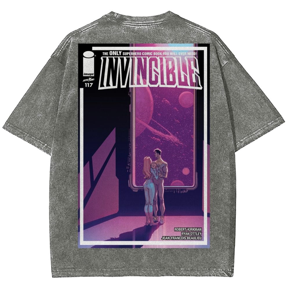 Invincible Unisex Fit Washed T-Shirt 2503012049