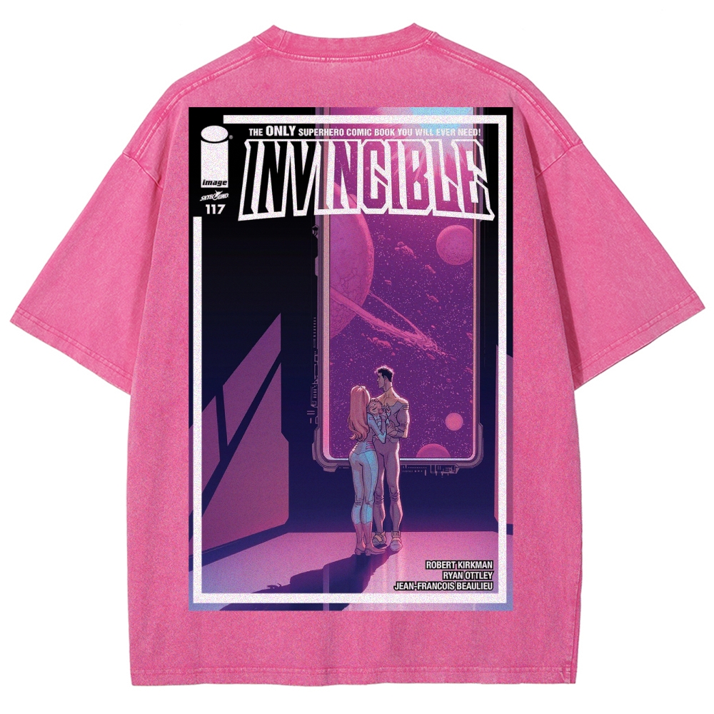 Invincible Unisex Fit Washed T-Shirt 2503012049