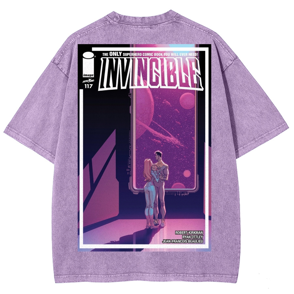 Invincible Unisex Fit Washed T-Shirt 2503012049
