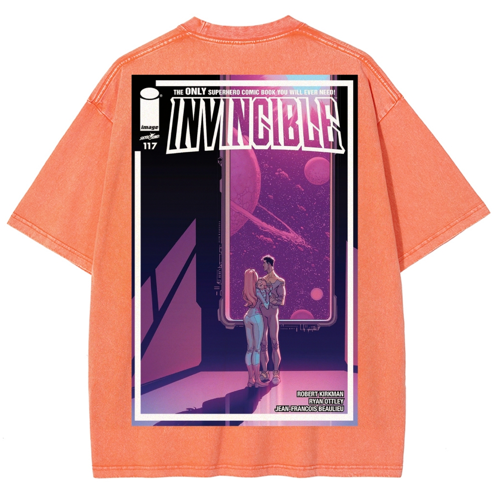 Invincible Unisex Fit Washed T-Shirt 2503012049