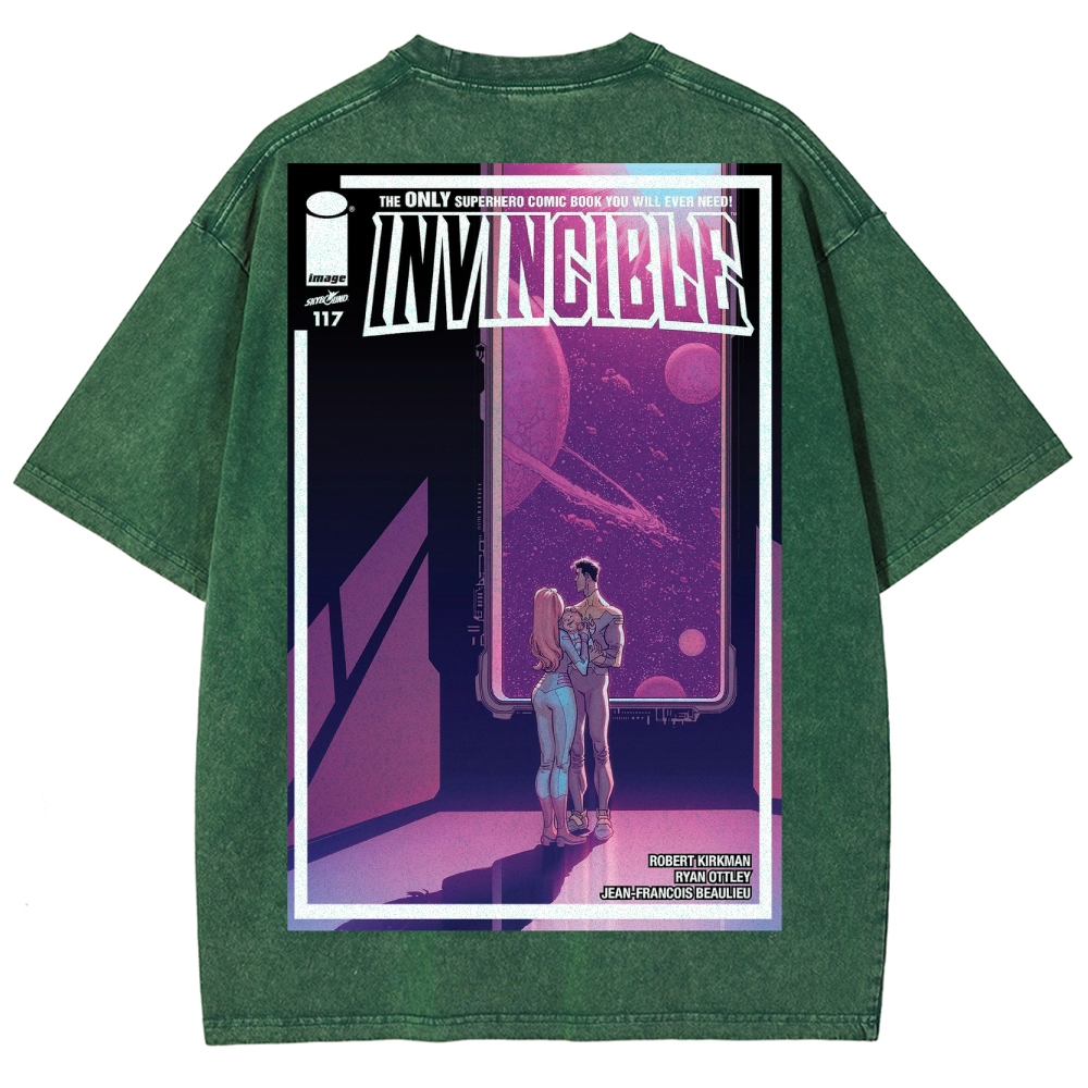 Invincible Unisex Fit Washed T-Shirt 2503012049