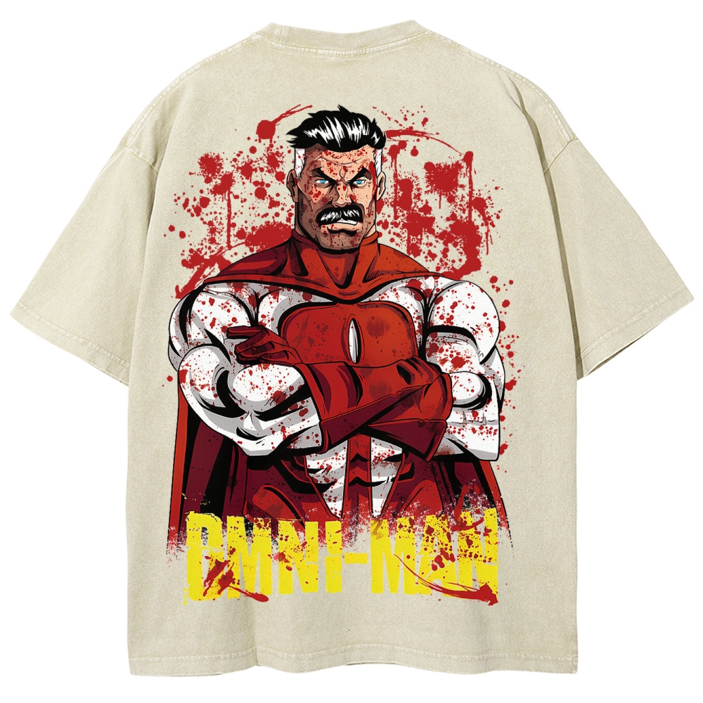 Invincible Unisex Fit Washed T-Shirt 2503012050