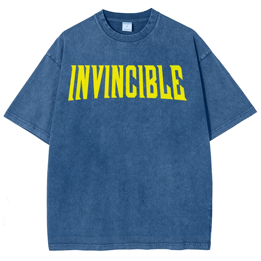 Invincible Unisex Fit Washed T-Shirt 2503012054