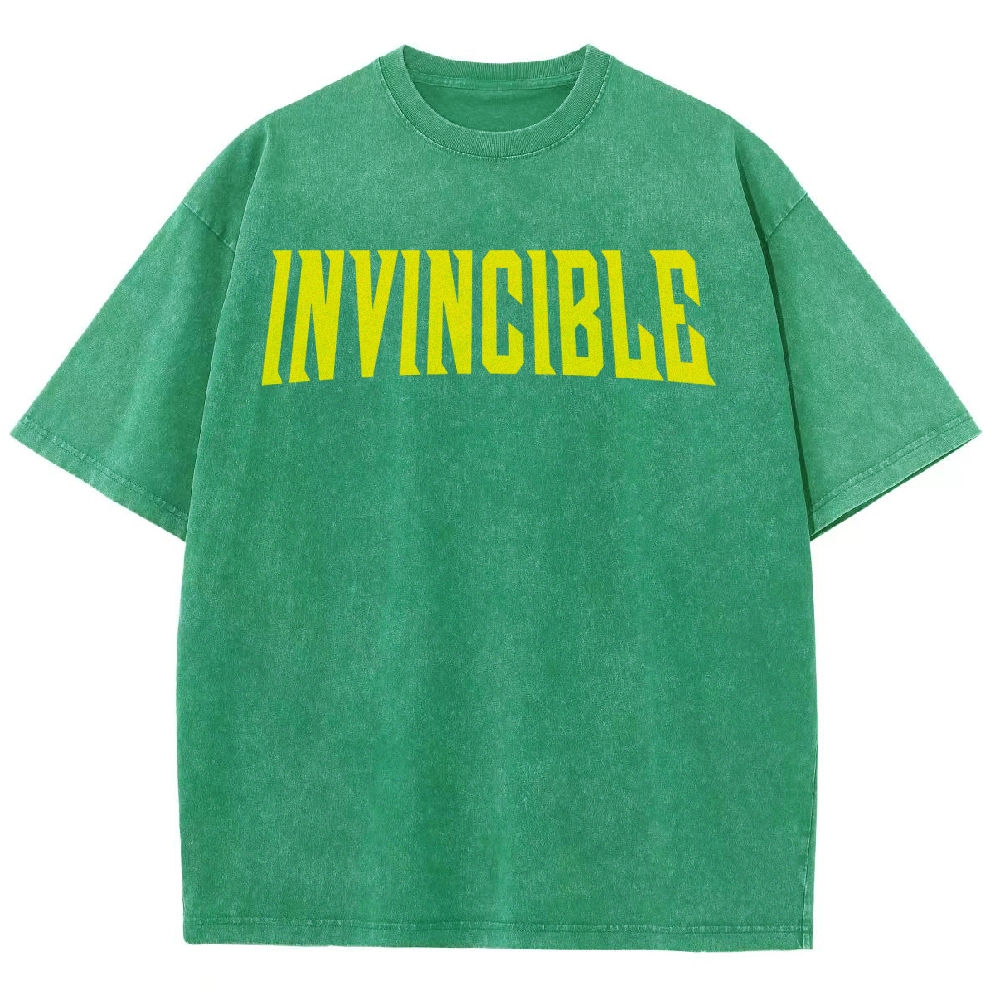 Invincible Unisex Fit Washed T-Shirt 2503012054