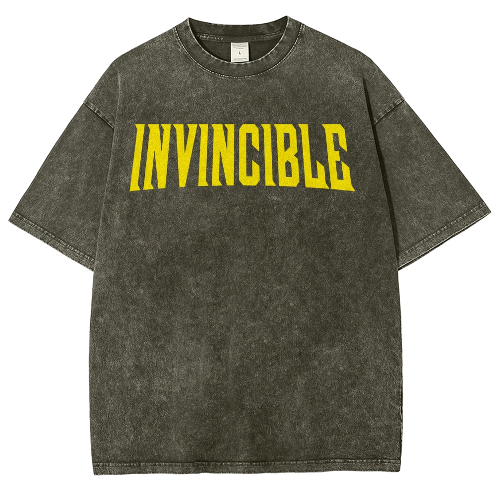 Invincible Unisex Fit Washed T-Shirt 2503012054
