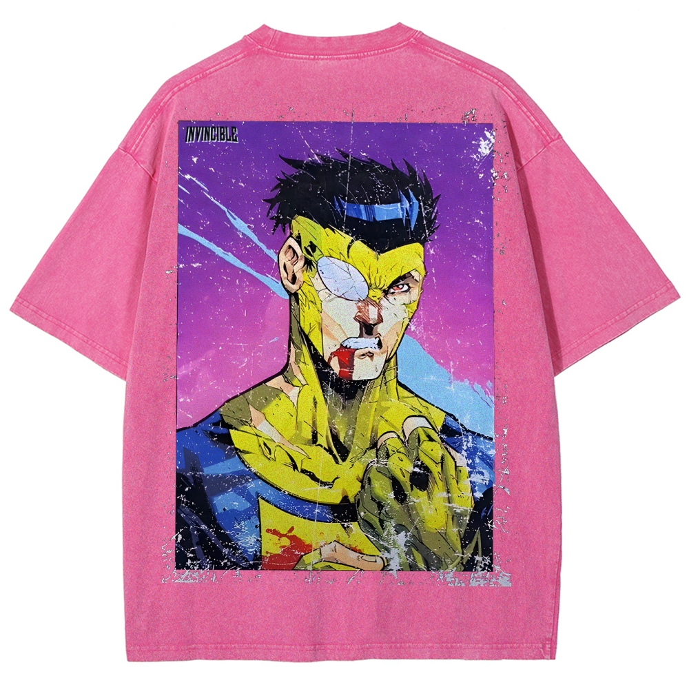 Invincible Unisex Fit Washed T-Shirt 2503012054