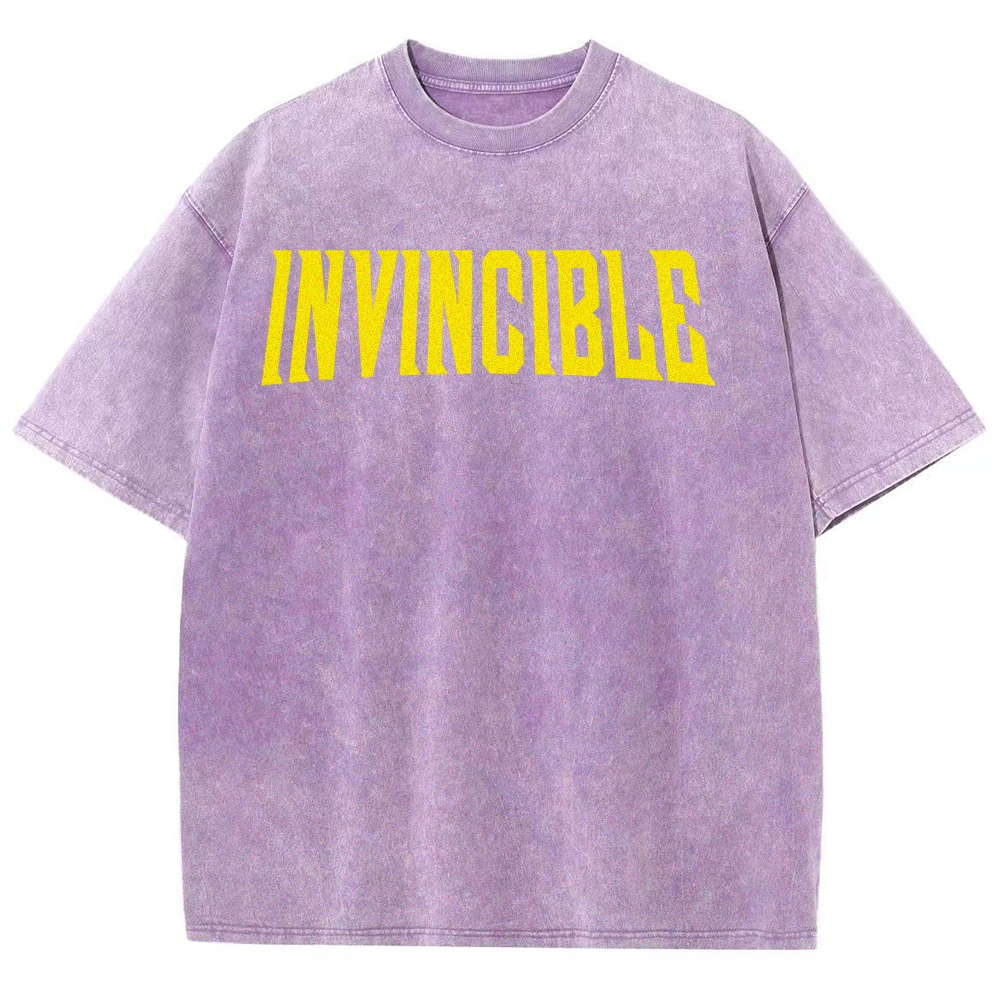 Invincible Unisex Fit Washed T-Shirt 2503012054