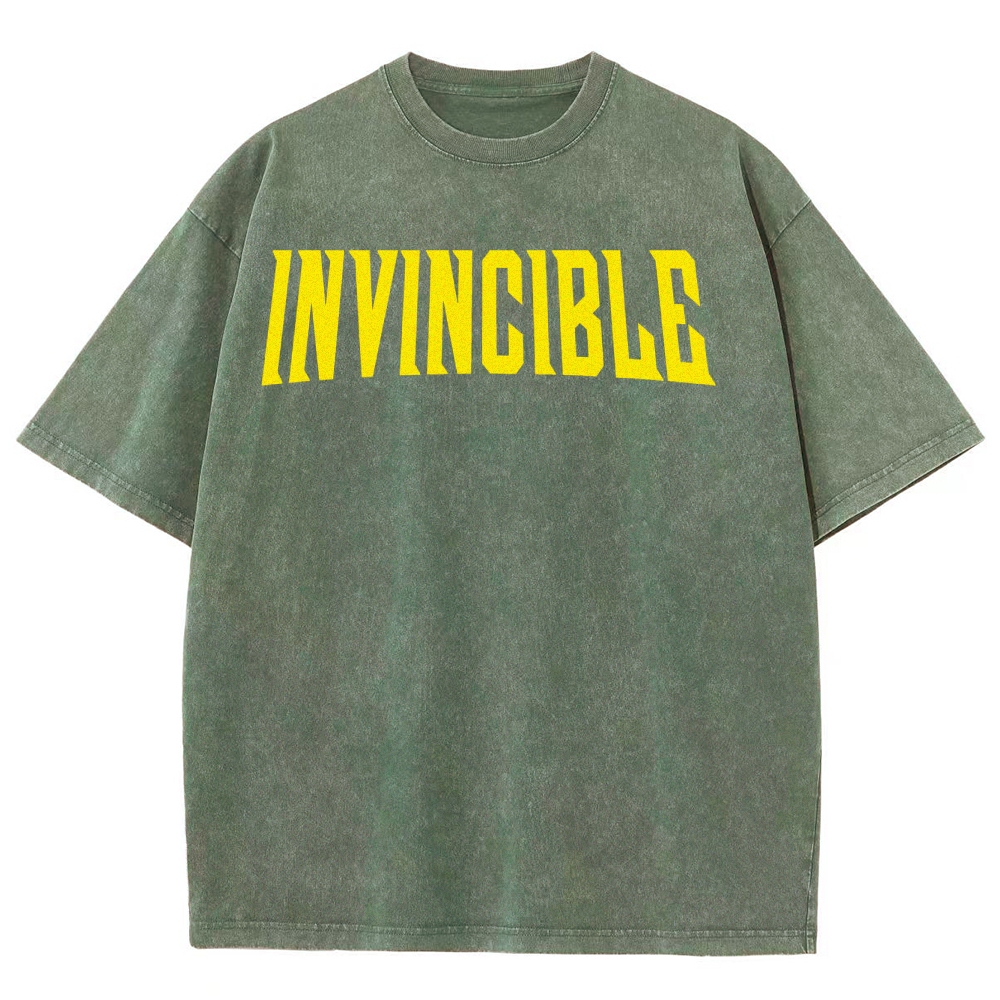 Invincible Unisex Fit Washed T-Shirt 2503012054