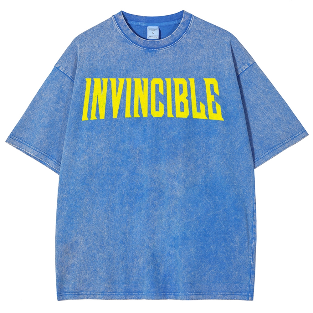 Invincible Unisex Fit Washed T-Shirt 2503012054