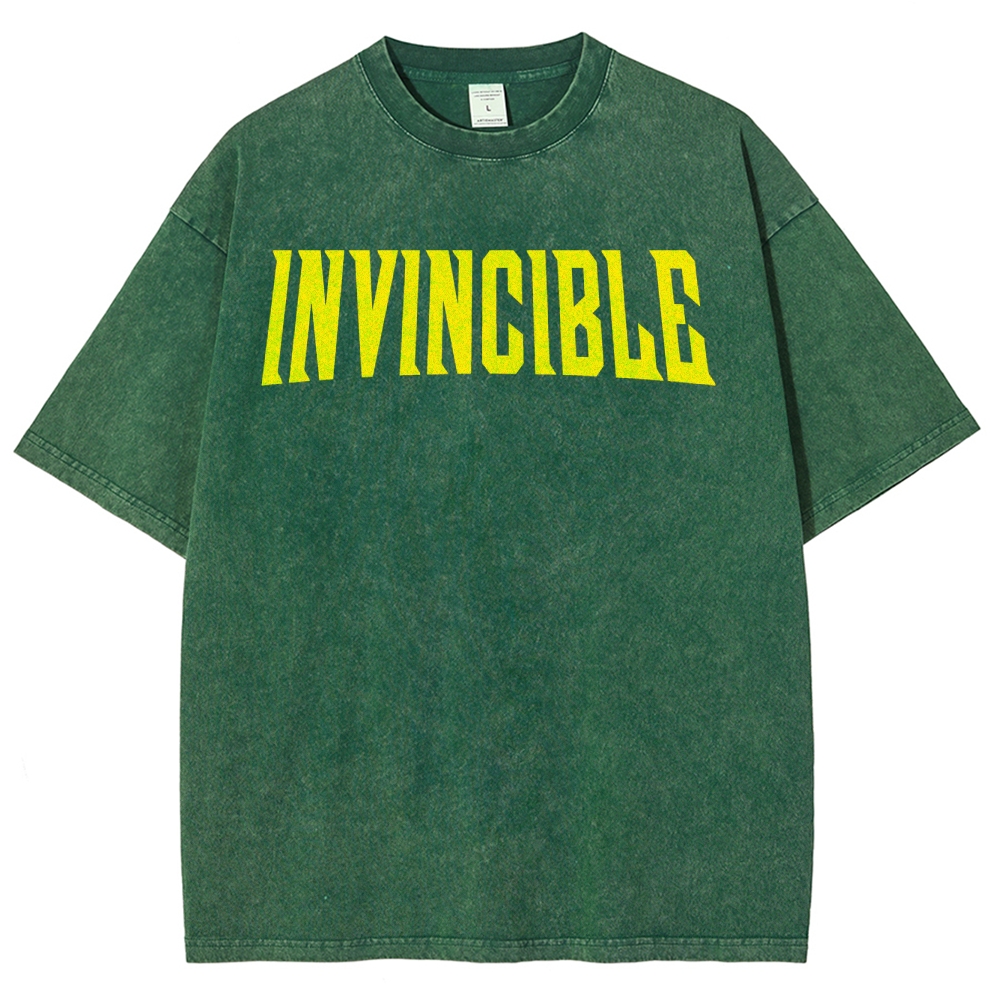 Invincible Unisex Fit Washed T-Shirt 2503012054