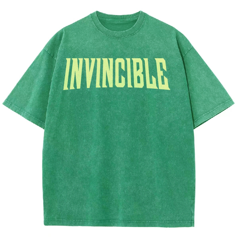 Invincible Unisex Fit Washed T-Shirt 2503012619