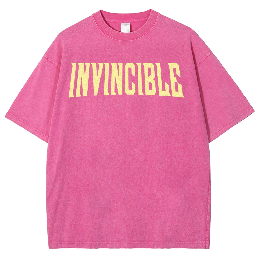 Invincible Unisex Fit Washed T-Shirt 2503012619