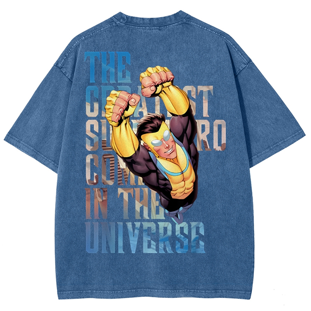 Invincible Unisex Fit Washed T-Shirt 2503012623