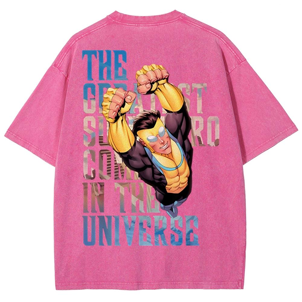 Invincible Unisex Fit Washed T-Shirt 2503012623