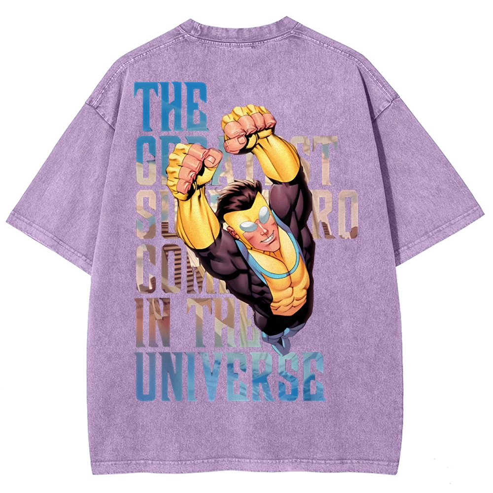 Invincible Unisex Fit Washed T-Shirt 2503012623